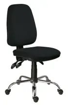 333 ASYN/CR židle kancelářská, látka DO DORA D 02 - látka černá